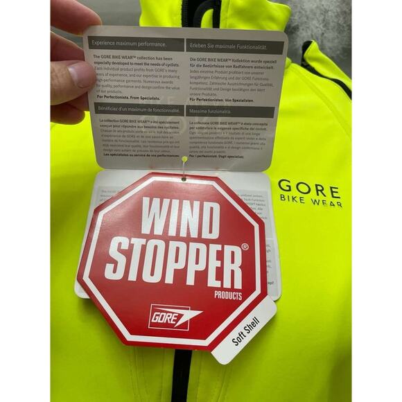 GORE Bike Wear PHANTOM SO LADY WINDSTOPPER Jacket Neon Yellow Women's M/38 - Picture 13 of 16